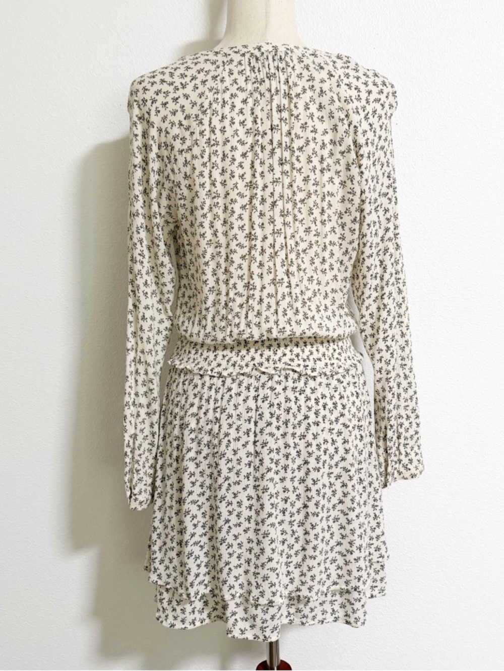 Rails Jasmine Ditsy Floral Smocked Waist Layered Mini Dress - Picture 4 of 15